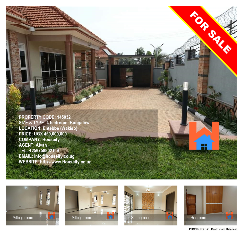 4 bedroom Bungalow  for sale in Entebbe Wakiso Uganda, code: 145032