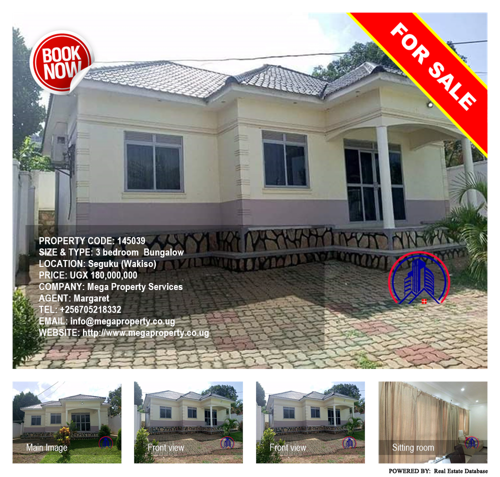 3 bedroom Bungalow  for sale in Seguku Wakiso Uganda, code: 145039