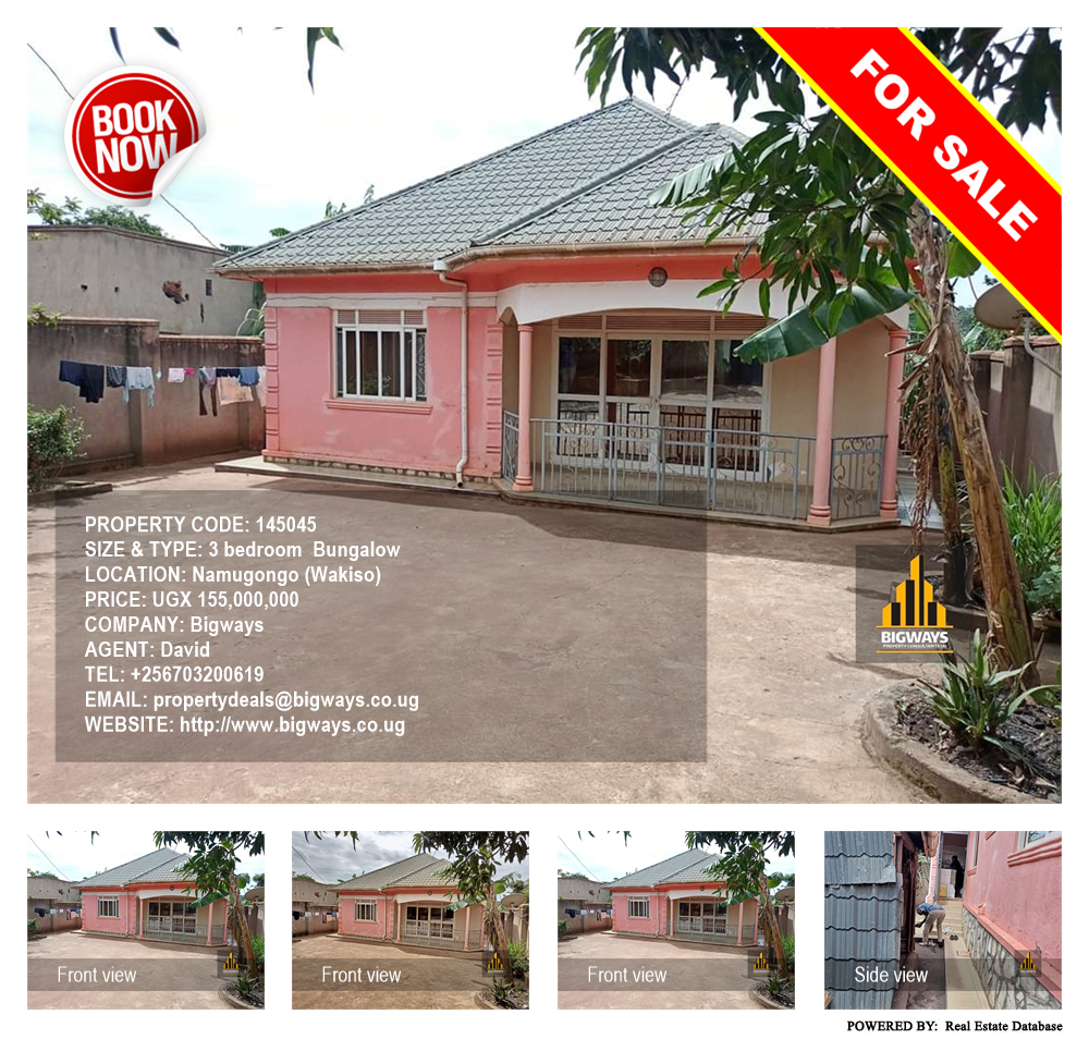 3 bedroom Bungalow  for sale in Namugongo Wakiso Uganda, code: 145045