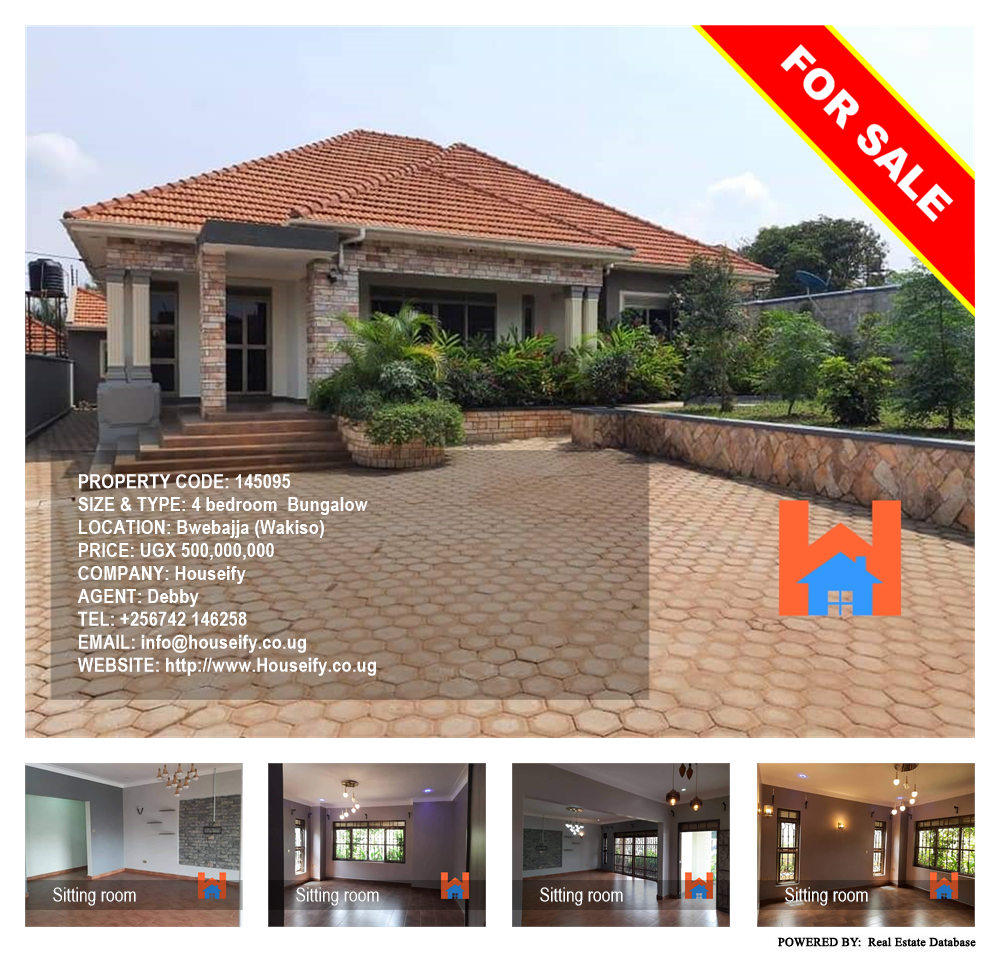 4 bedroom Bungalow  for sale in Bwebajja Wakiso Uganda, code: 145095