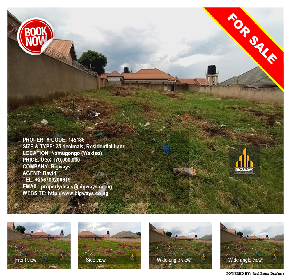 Residential Land  for sale in Namugongo Wakiso Uganda, code: 145186