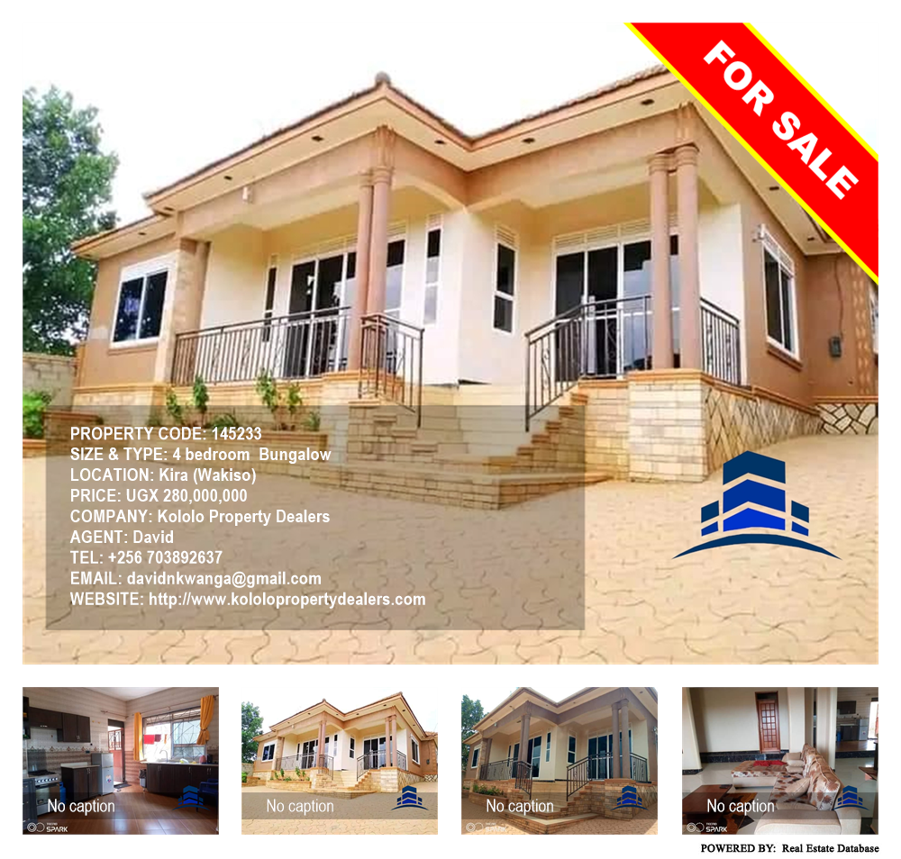 4 bedroom Bungalow  for sale in Kira Wakiso Uganda, code: 145233