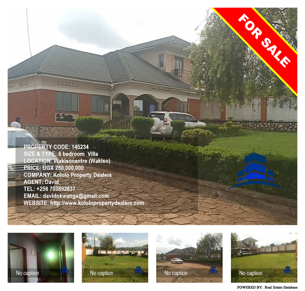 6 bedroom Villa  for sale in Wakisocentre Wakiso Uganda, code: 145234