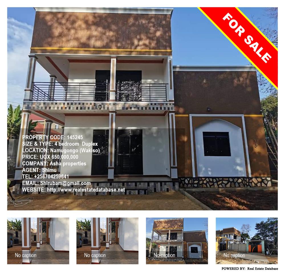4 bedroom Duplex  for sale in Namugongo Wakiso Uganda, code: 145245