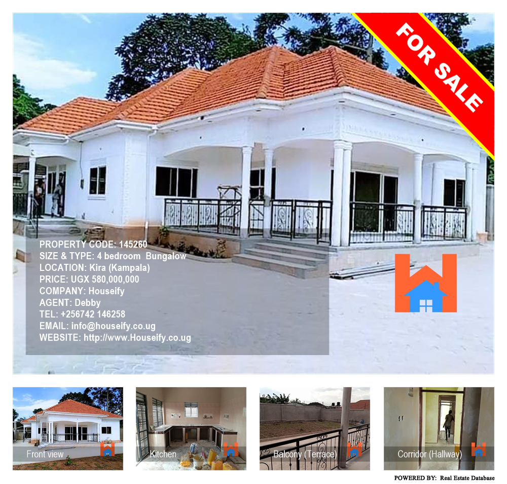 4 bedroom Bungalow  for sale in Kira Kampala Uganda, code: 145260