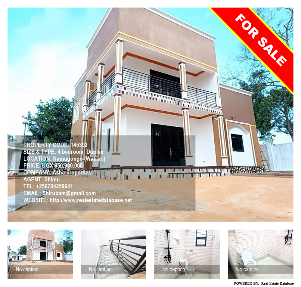 4 bedroom Duplex  for sale in Namugongo Wakiso Uganda, code: 145392