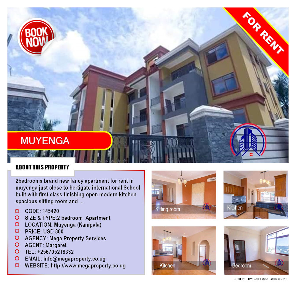 2 bedroom Apartment  for rent in Muyenga Kampala Uganda, code: 145420