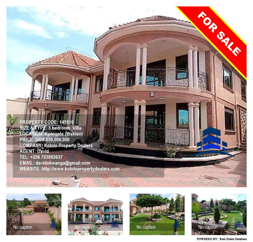 5 bedroom Villa  for sale in Kyengela Wakiso Uganda, code: 145510