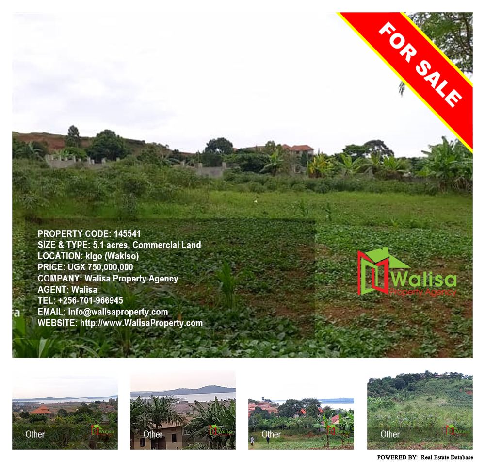 Commercial Land  for sale in Kigo Wakiso Uganda, code: 145541
