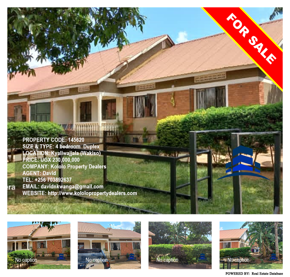 4 bedroom Duplex  for sale in Kyaliwajjala Wakiso Uganda, code: 145620