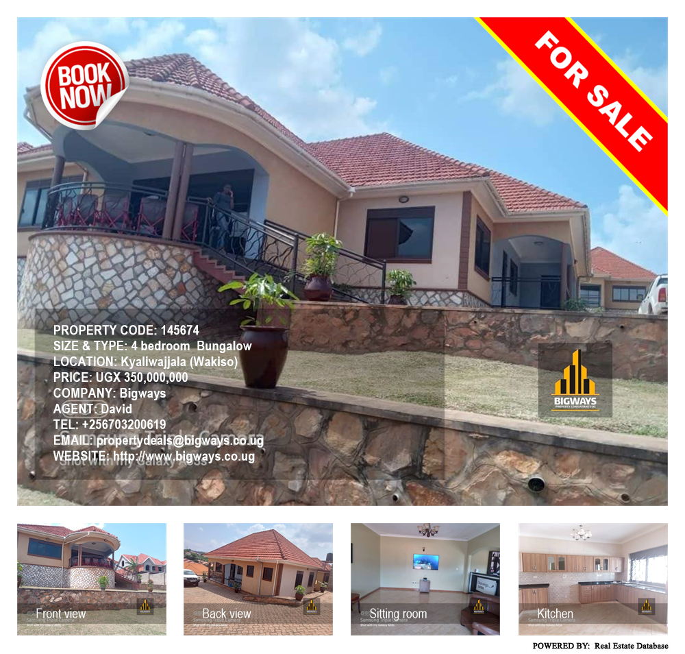 4 bedroom Bungalow  for sale in Kyaliwajjala Wakiso Uganda, code: 145674