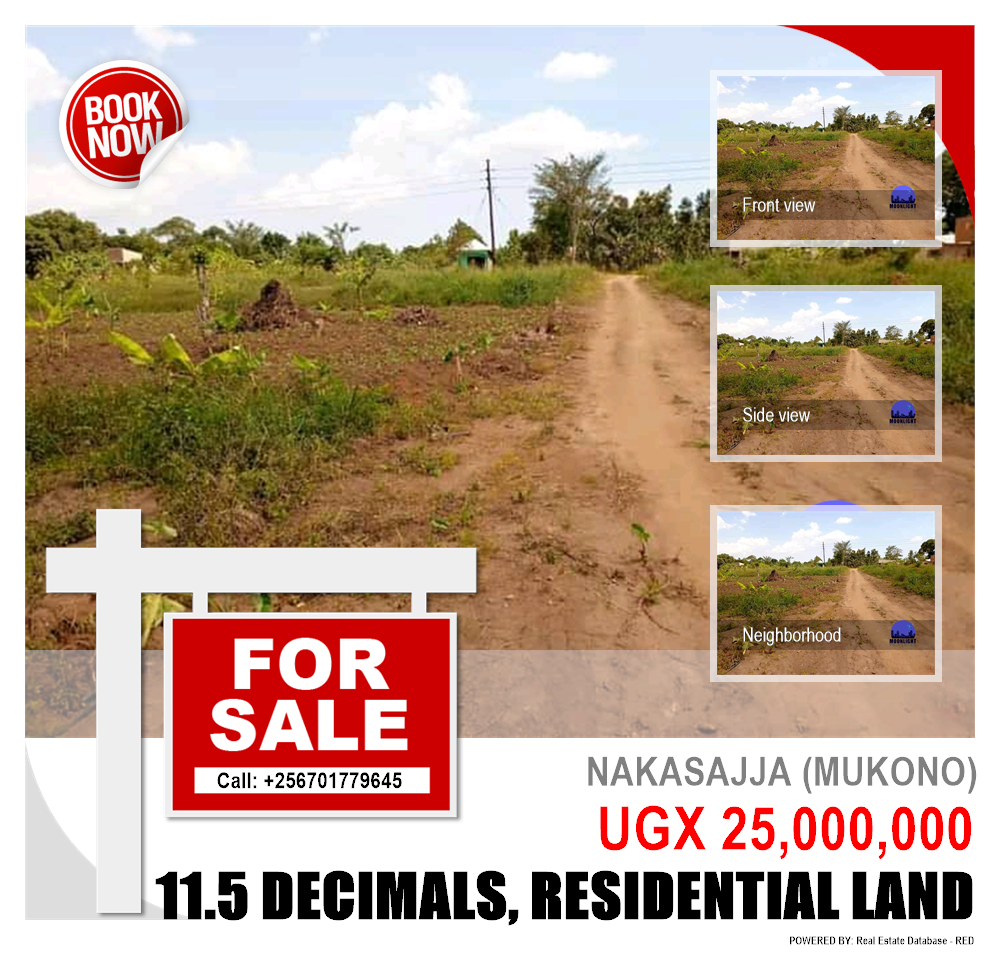 Residential Land  for sale in Nakassajja Mukono Uganda, code: 145743