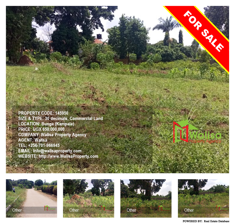 Commercial Land  for sale in Bbunga Kampala Uganda, code: 145950