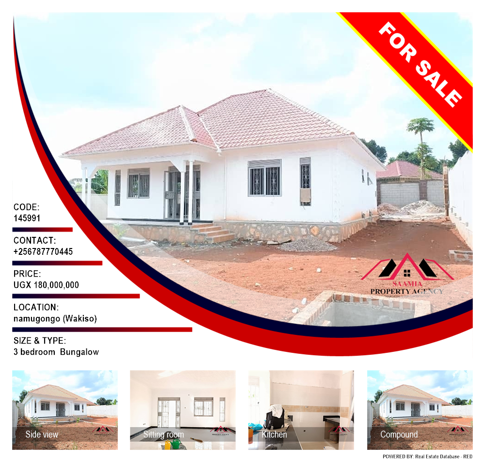 3 bedroom Bungalow  for sale in Namugongo Wakiso Uganda, code: 145991