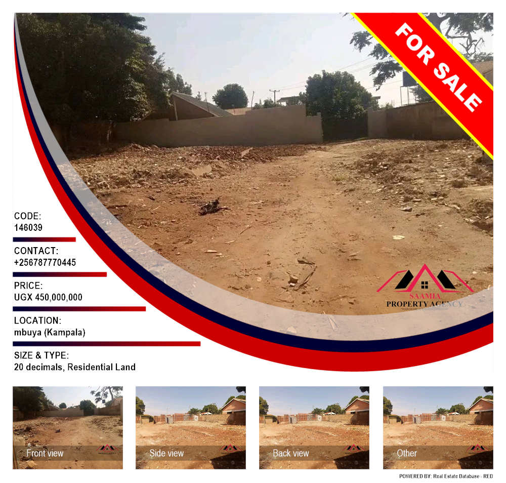 Residential Land  for sale in Mbuya Kampala Uganda, code: 146039