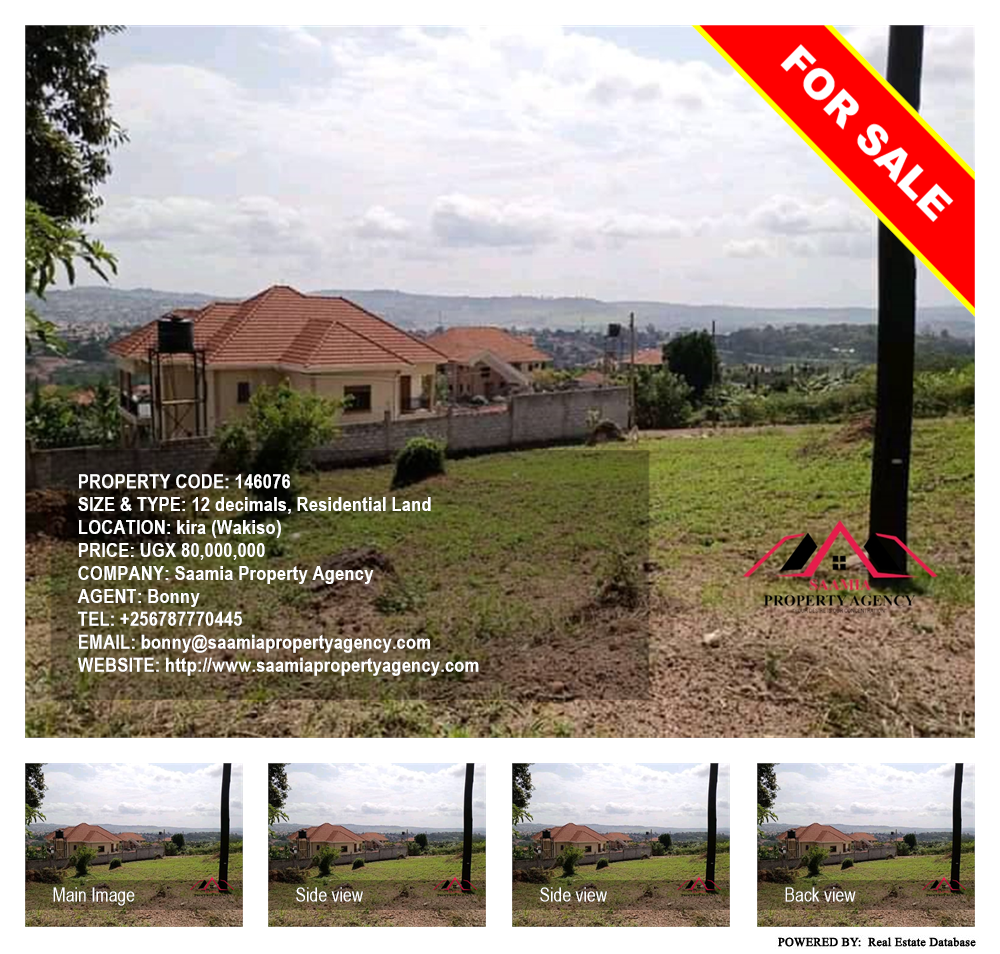 Residential Land  for sale in Kira Wakiso Uganda, code: 146076