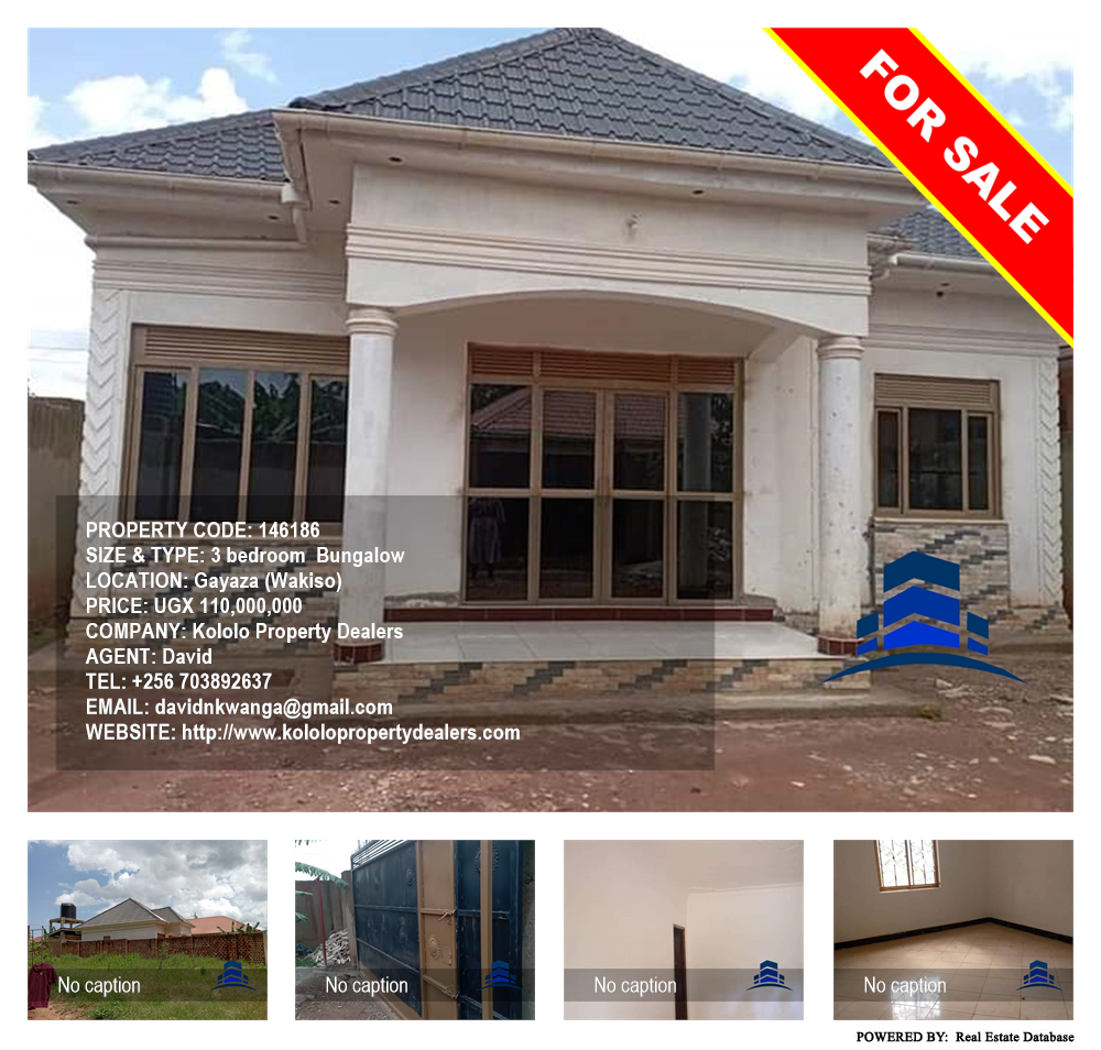 3 bedroom Bungalow  for sale in Gayaza Wakiso Uganda, code: 146186
