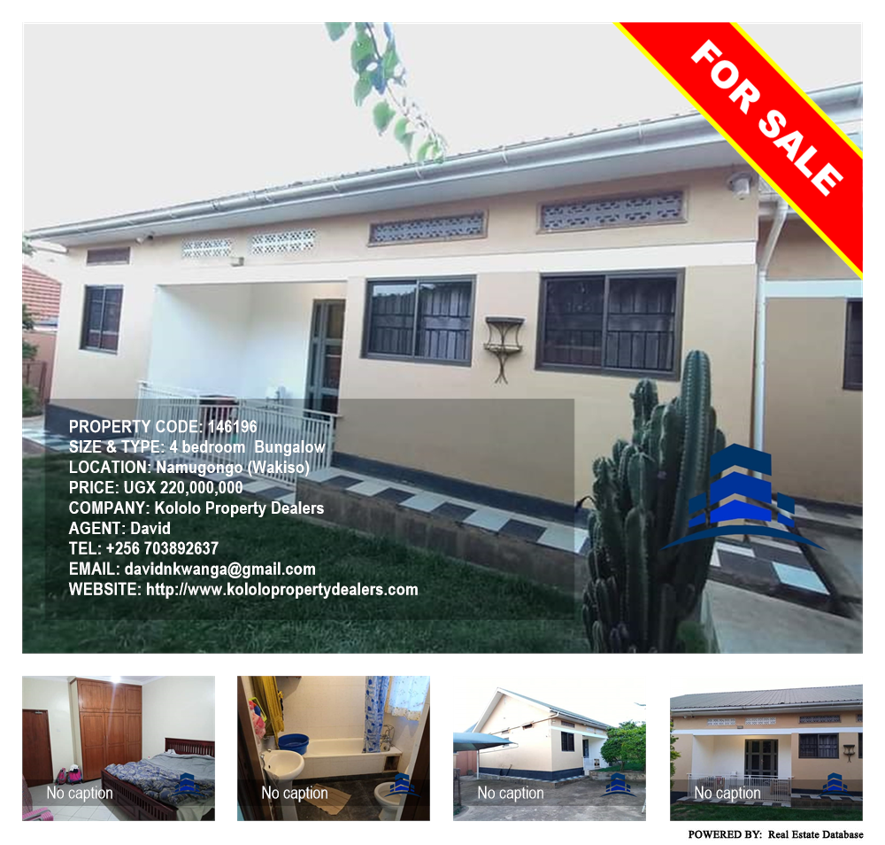 4 bedroom Bungalow  for sale in Namugongo Wakiso Uganda, code: 146196