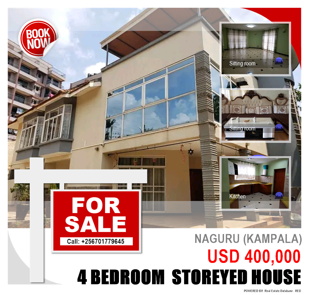 4 bedroom Storeyed house  for sale in Naguru Kampala Uganda, code: 146209