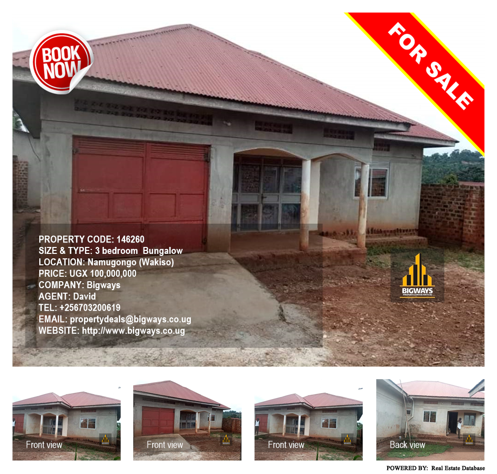 3 bedroom Bungalow  for sale in Namugongo Wakiso Uganda, code: 146260