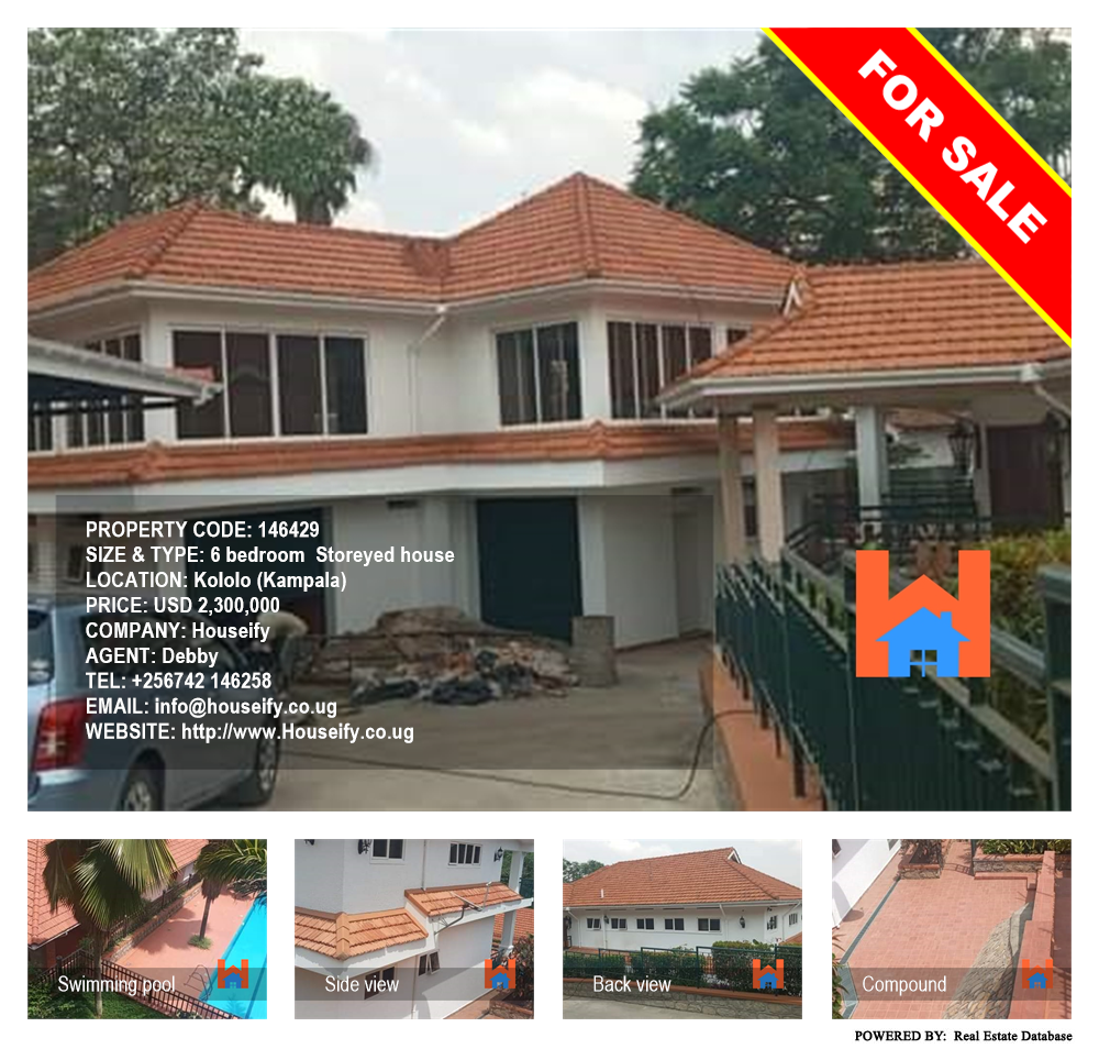 6 bedroom Storeyed house  for sale in Kololo Kampala Uganda, code: 146429
