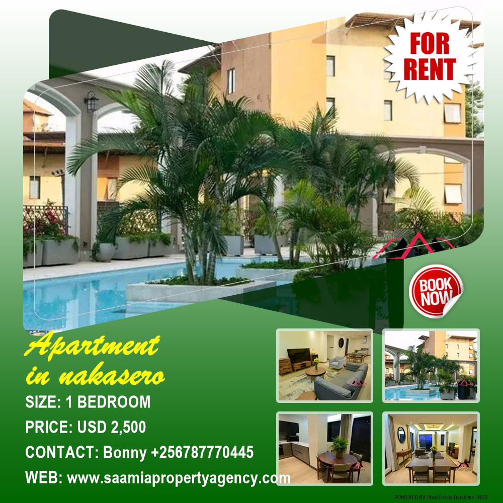 1 bedroom Apartment  for rent in Nakasero Kampala Uganda, code: 146461