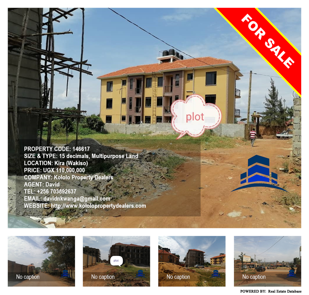 Multipurpose Land  for sale in Kira Wakiso Uganda, code: 146617