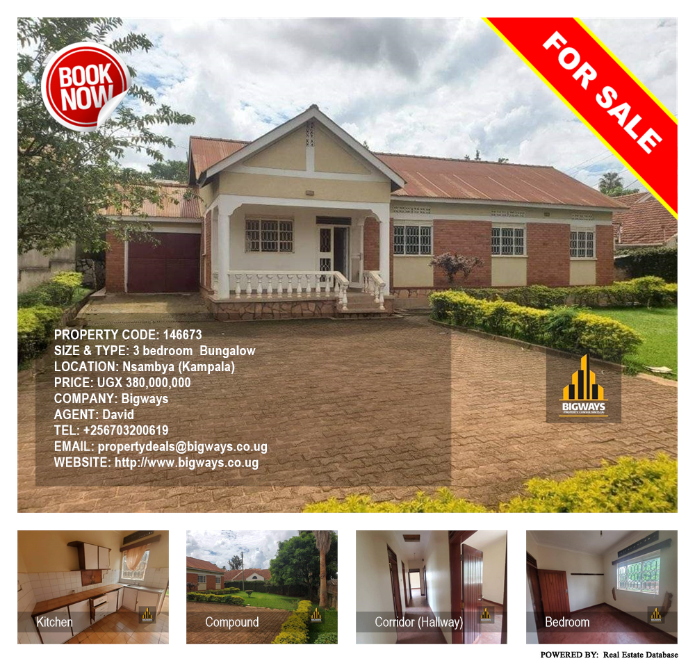3 bedroom Bungalow  for sale in Nsambya Kampala Uganda, code: 146673