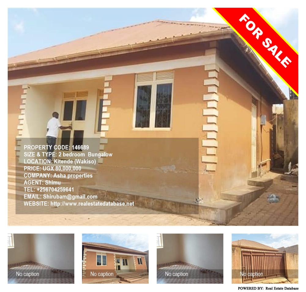 2 bedroom Bungalow  for sale in Kitende Wakiso Uganda, code: 146689