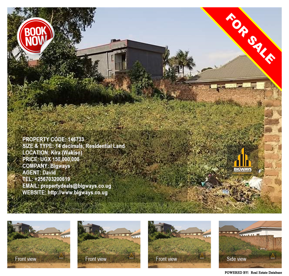 Residential Land  for sale in Kira Wakiso Uganda, code: 146733