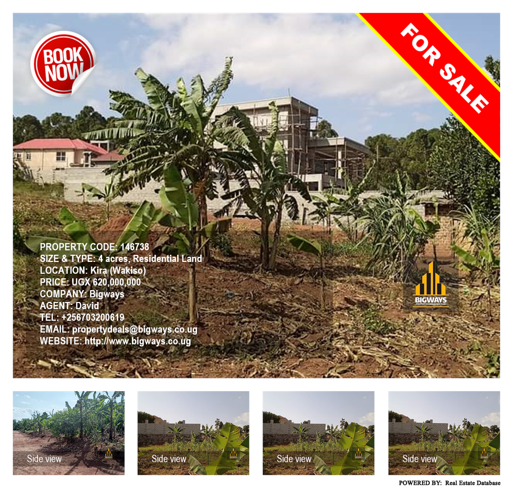 Residential Land  for sale in Kira Wakiso Uganda, code: 146738