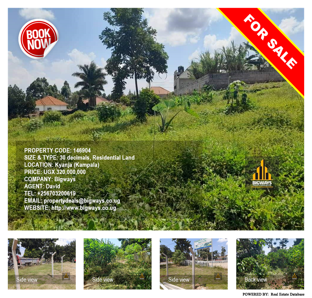 Residential Land  for sale in Kyanja Kampala Uganda, code: 146904