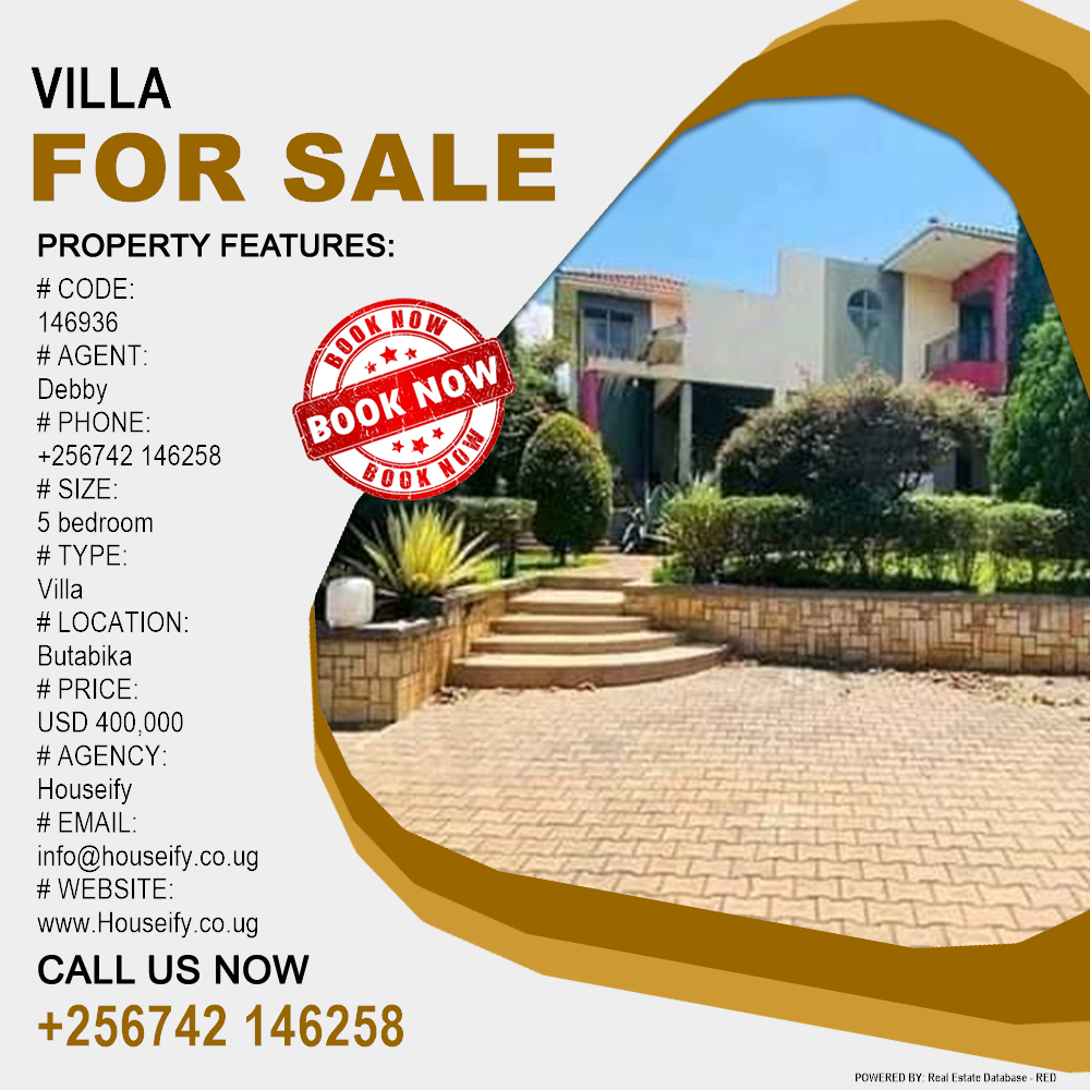 5 bedroom Villa  for sale in Butabika Kampala Uganda, code: 146936