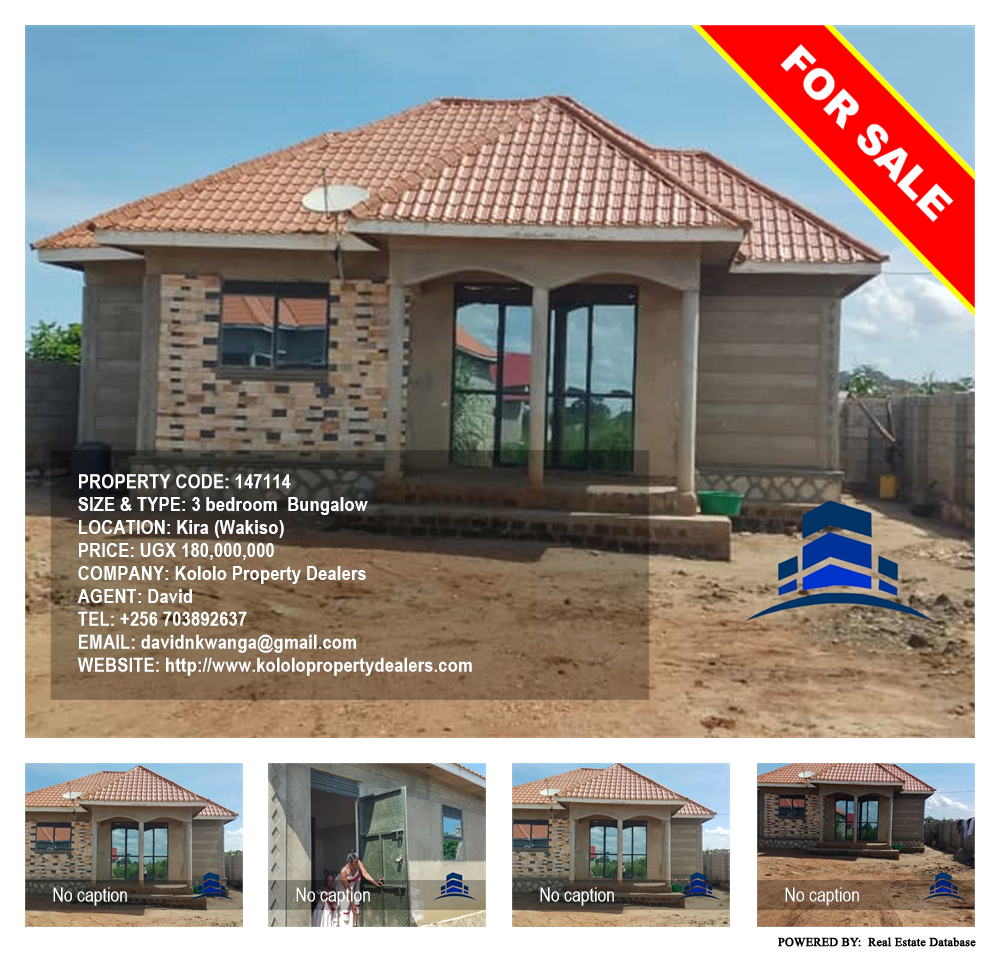 3 bedroom Bungalow  for sale in Kira Wakiso Uganda, code: 147114