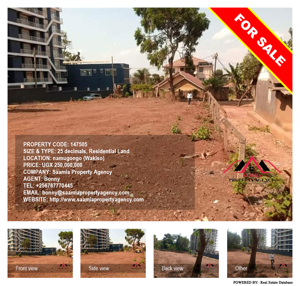 Residential Land  for sale in Namugongo Wakiso Uganda, code: 147505