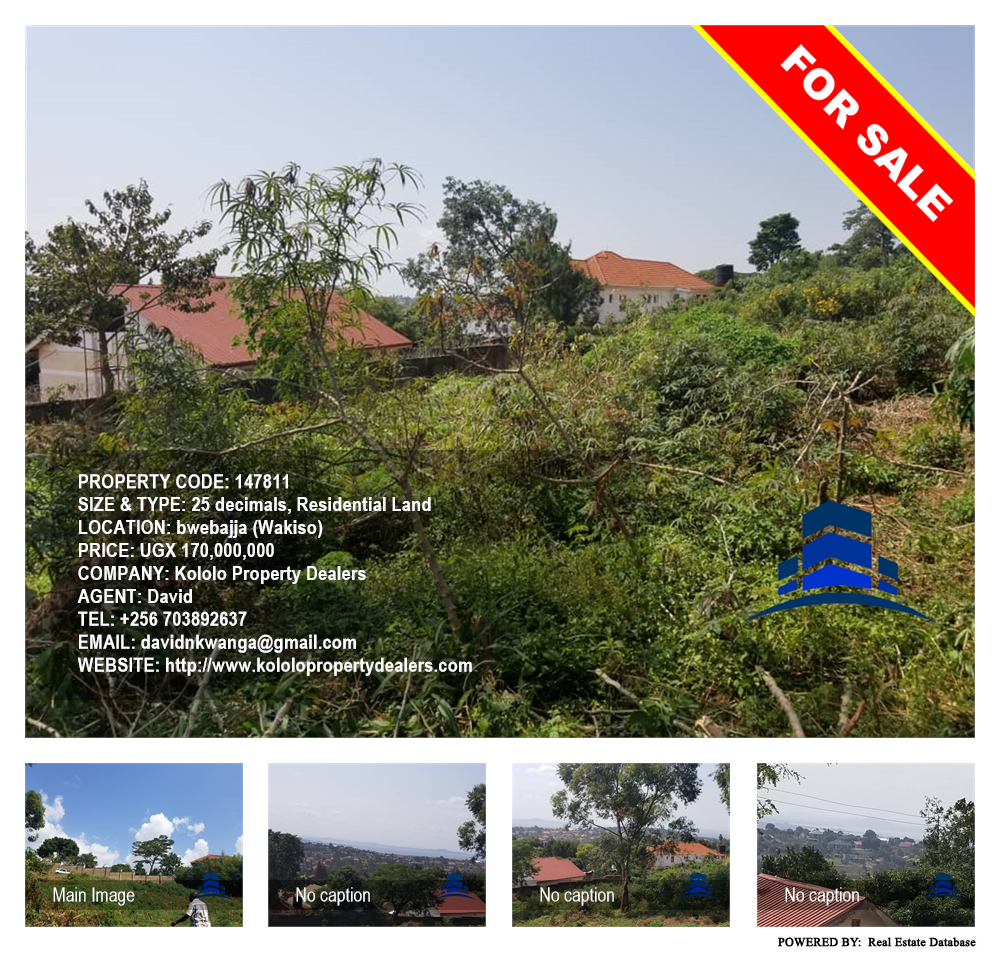 Residential Land  for sale in Bwebajja Wakiso Uganda, code: 147811