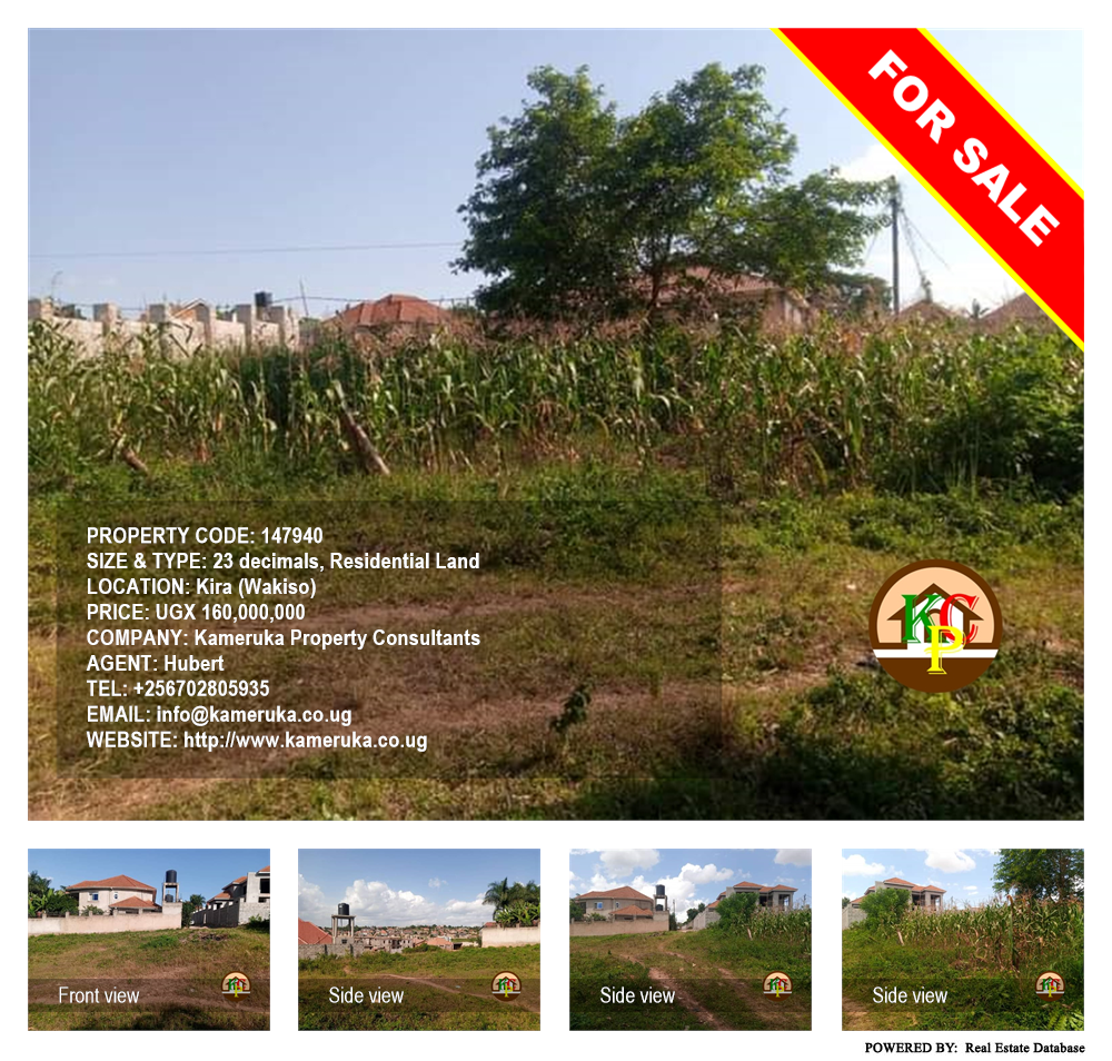 Residential Land  for sale in Kira Wakiso Uganda, code: 147940