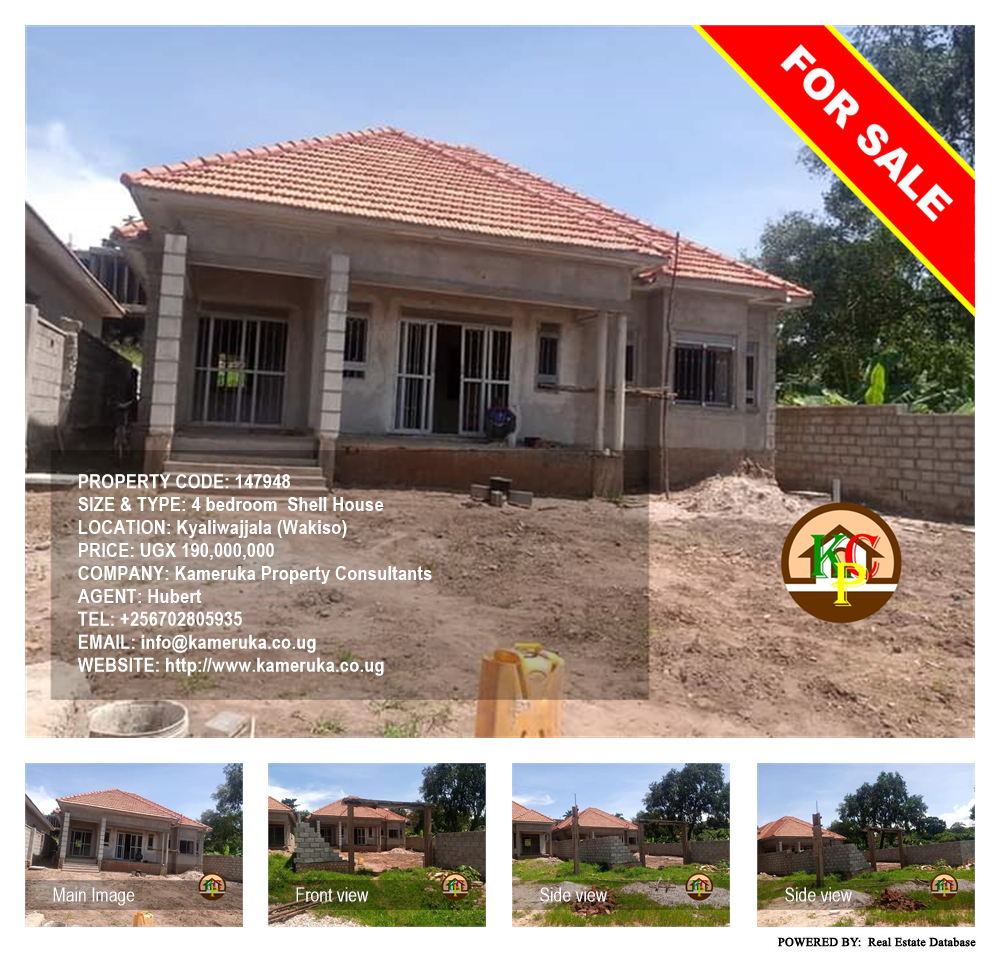 4 bedroom Shell House  for sale in Kyaliwajjala Wakiso Uganda, code: 147948