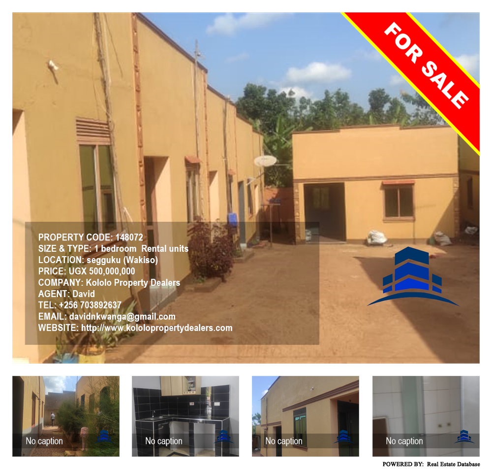 1 bedroom Rental units  for sale in Seguku Wakiso Uganda, code: 148072