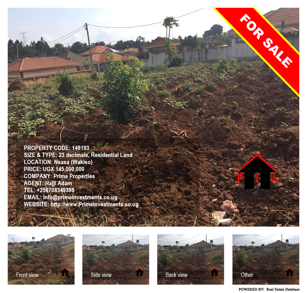 Residential Land  for sale in Nsasa Wakiso Uganda, code: 148193