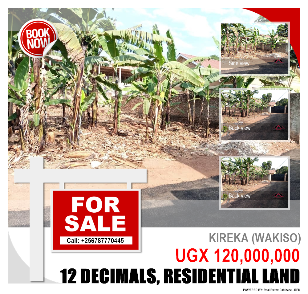 Residential Land  for sale in Kireka Wakiso Uganda, code: 148229