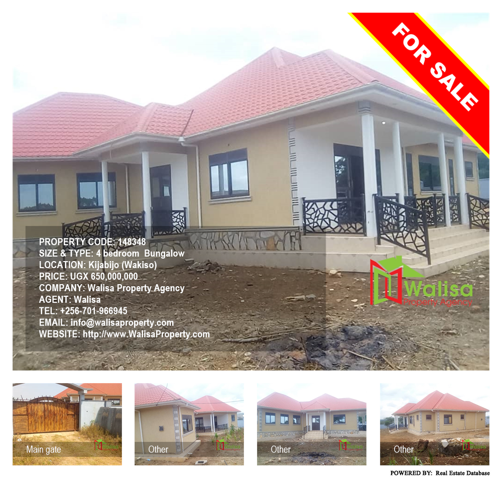 4 bedroom Bungalow  for sale in Kijabijo Wakiso Uganda, code: 148348