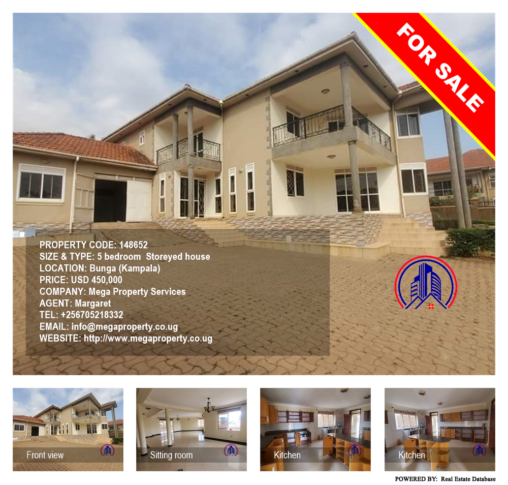 5 bedroom Storeyed house  for sale in Bbunga Kampala Uganda, code: 148652