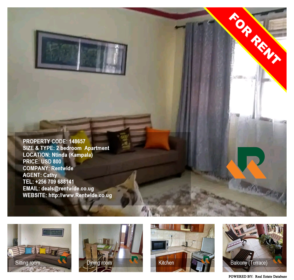 2 bedroom Apartment  for rent in Ntinda Kampala Uganda, code: 148657