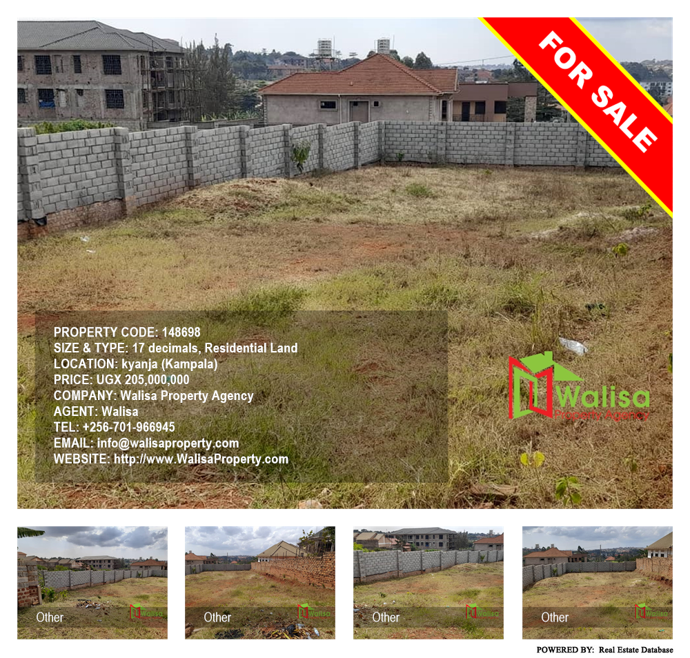 Residential Land  for sale in Kyanja Kampala Uganda, code: 148698