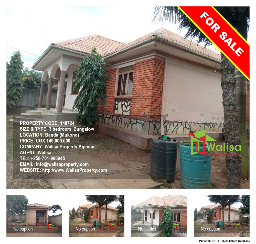 3 bedroom Bungalow  for sale in Banda Mukono Uganda, code: 148724