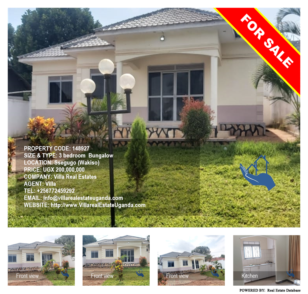 3 bedroom Bungalow  for sale in Ssegugo Wakiso Uganda, code: 148927