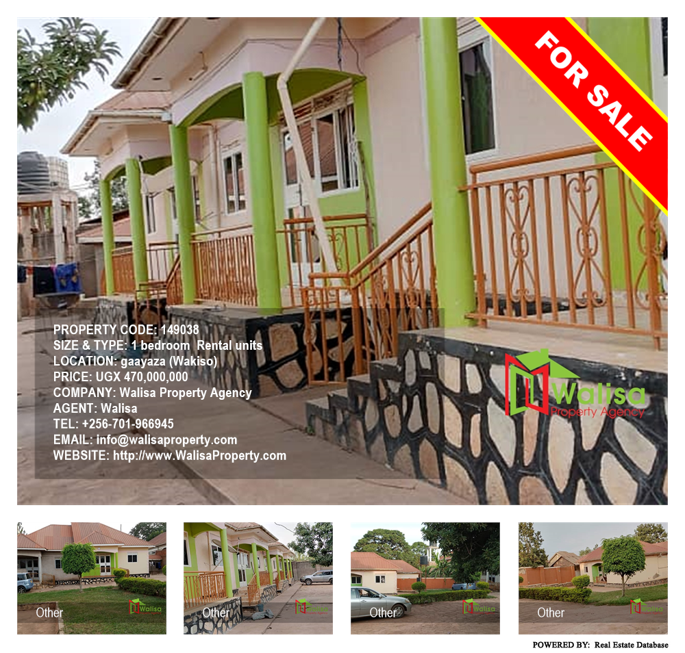 1 bedroom Rental units  for sale in Gayaza Wakiso Uganda, code: 149038