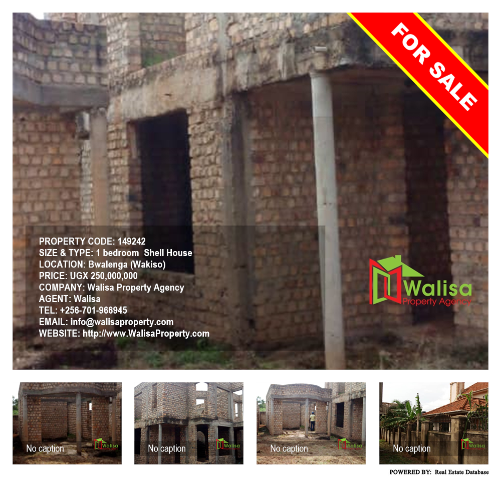 1 bedroom Shell House  for sale in Bwelenga Wakiso Uganda, code: 149242