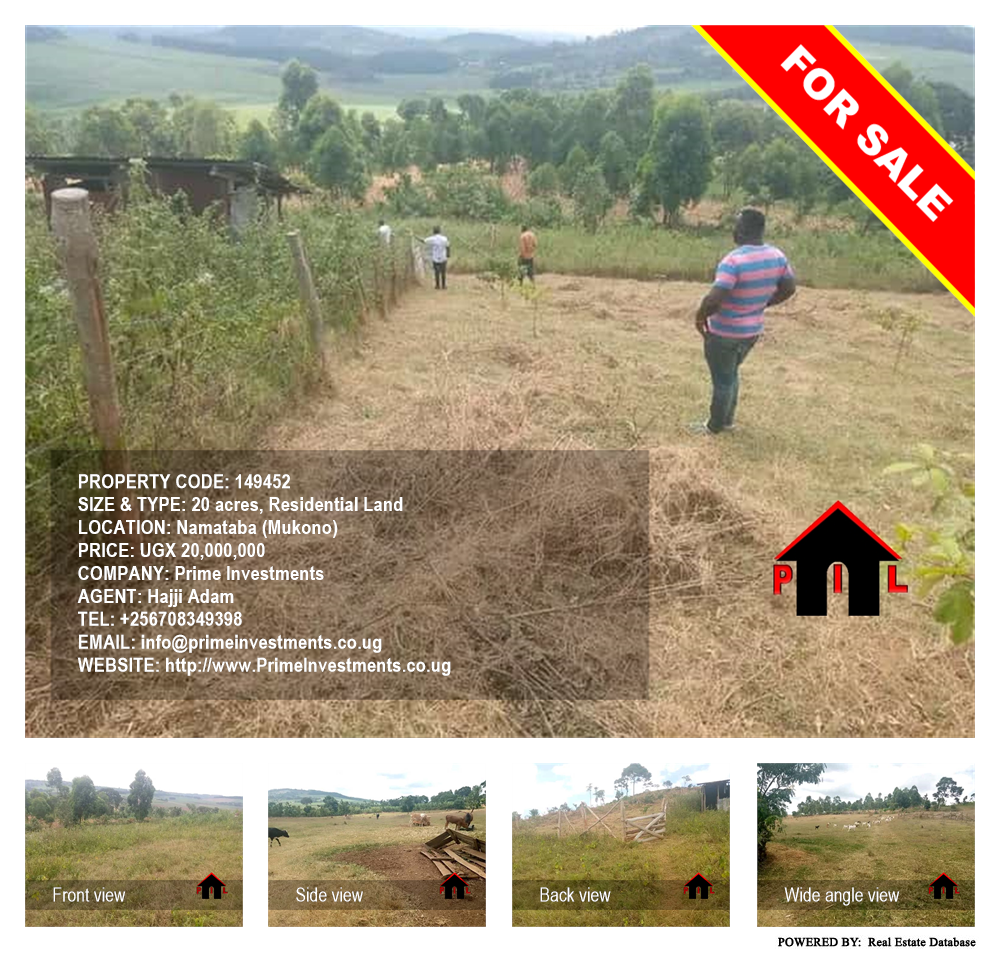Residential Land  for sale in Namataba Mukono Uganda, code: 149452